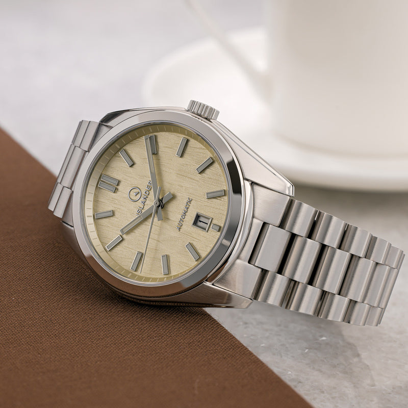 Islander Upper Brookville Automatic Dress Watch with Ivory Dial #ISL-294
