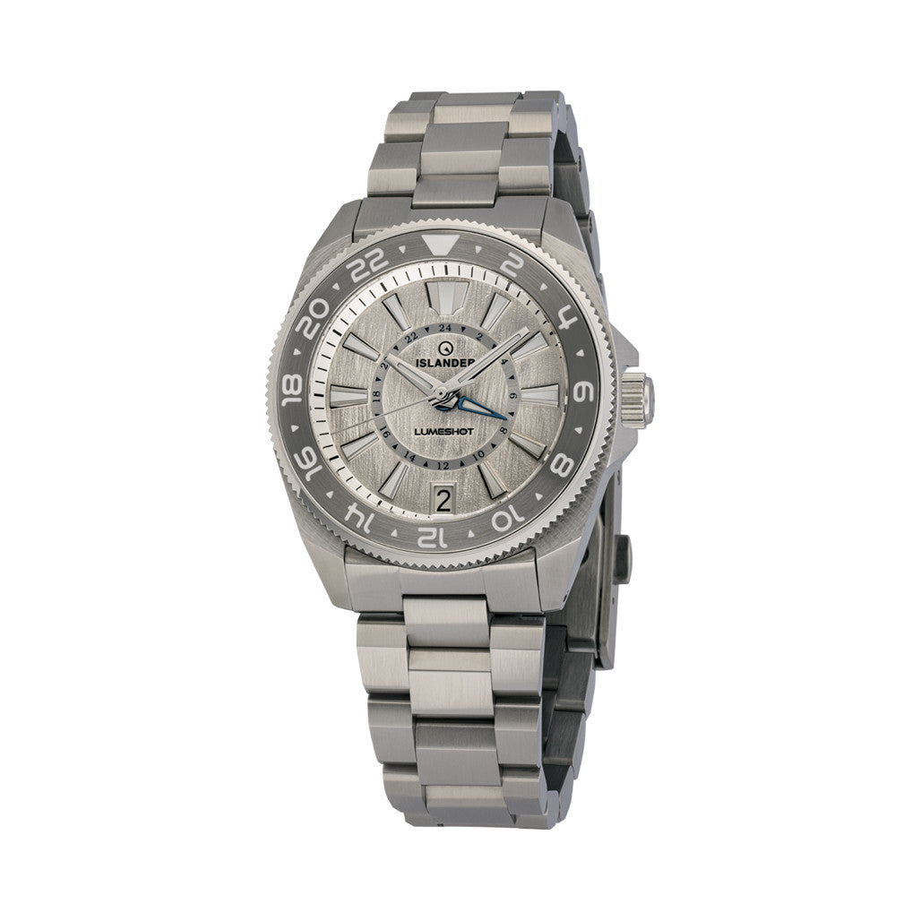 時計 ER x LUMESHOT automatic Islander x LUMESHOT Glacier GMT Automatic Limited Edition Watch