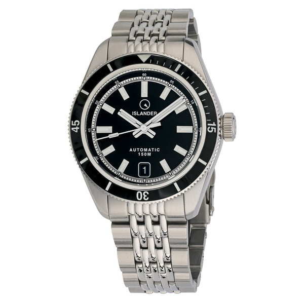 Islander Port Jefferson Skin Diver Automatic Watch with Ink Black Dial #ISL-296