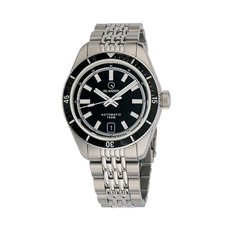 Islander Port Jefferson Skin Diver Automatic Watch with Ink Black Dial #ISL-296