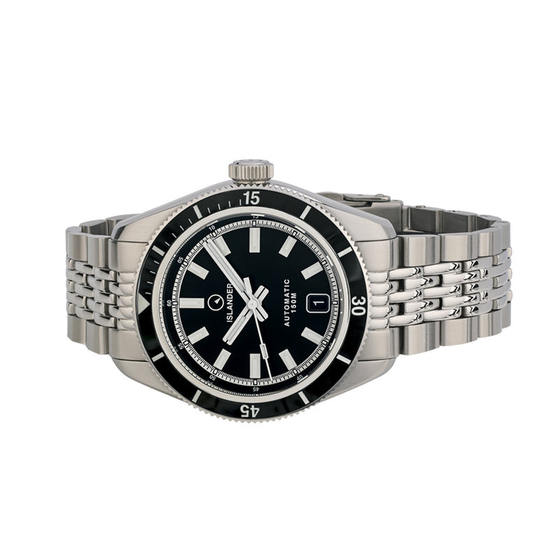 Islander Port Jefferson Skin Diver Automatic Watch with Ink Black Dial #ISL-296