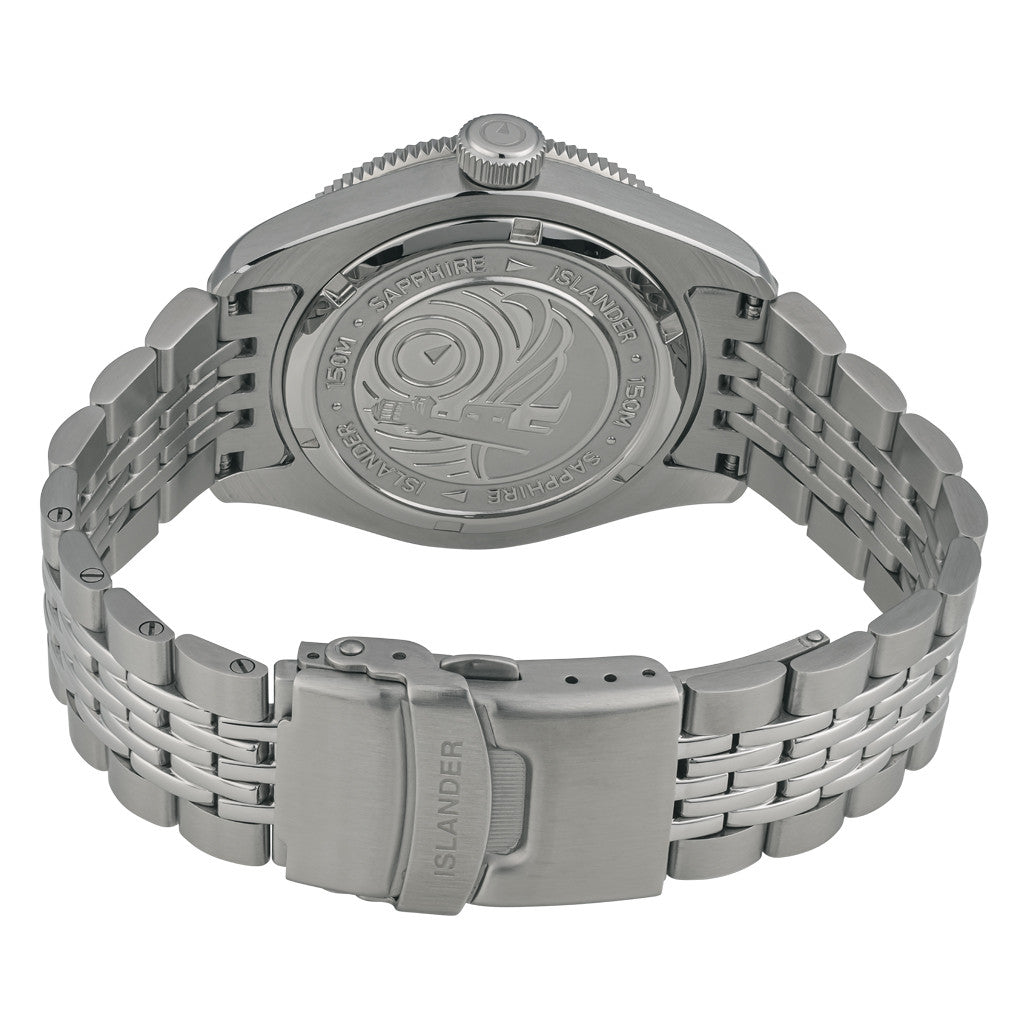 29●LBUILD I.W.S.P. RI0620-9 Islander Port Jefferson Skin Diver Automatic Watch with Ink Black