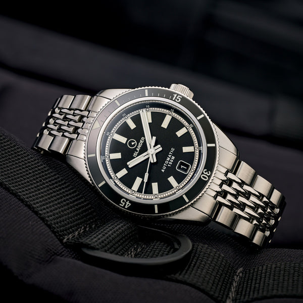 Islander Port Jefferson Skin Diver Automatic Watch with Ink Black Dial #ISL-296