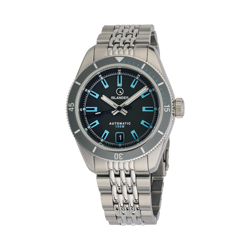 Islander Port Jefferson Skin Diver Automatic Watch with Slate Grey Dial #ISL-298