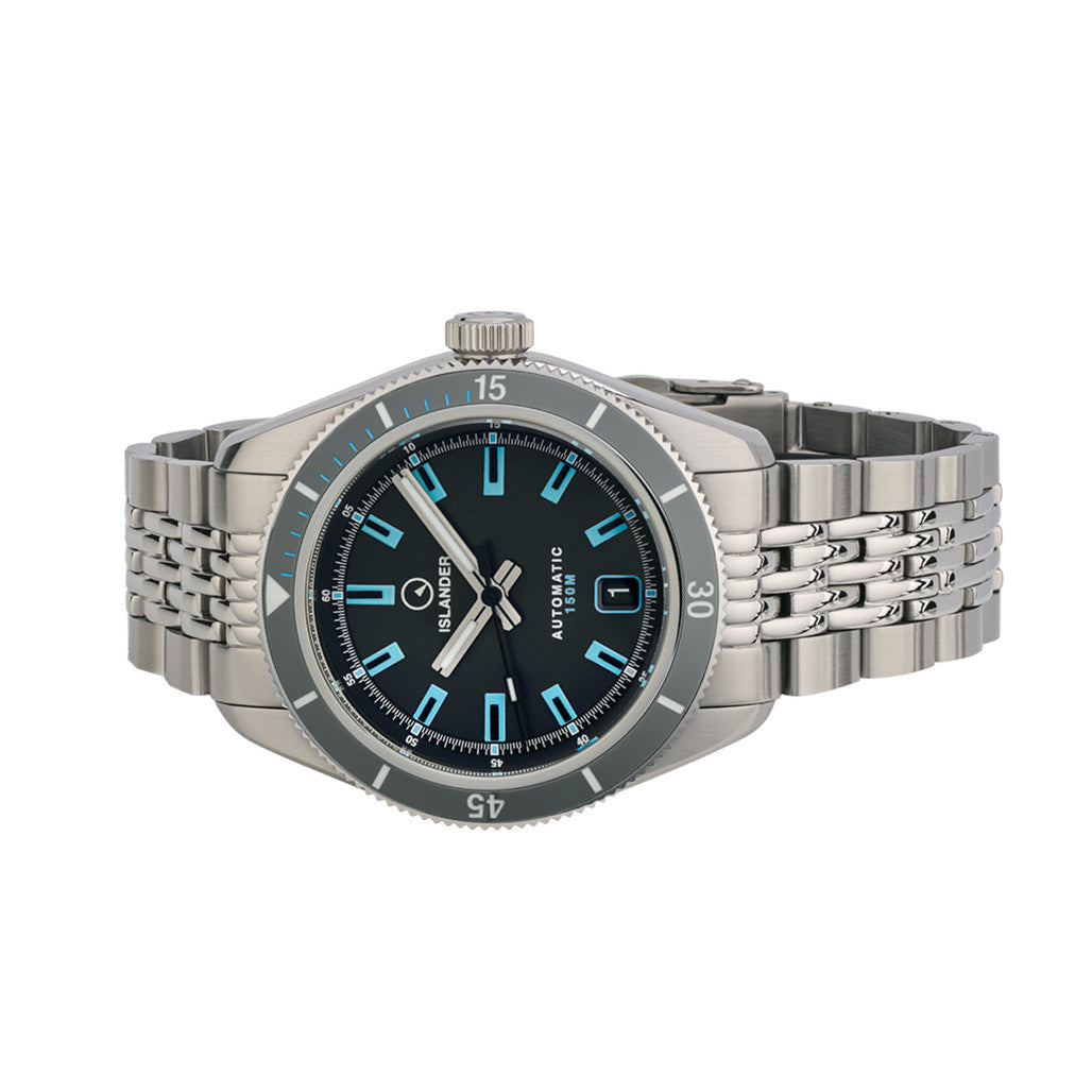 カメール　サザンアイランド Islander Port Jefferson Skin Diver Automatic Watch with Slate Grey