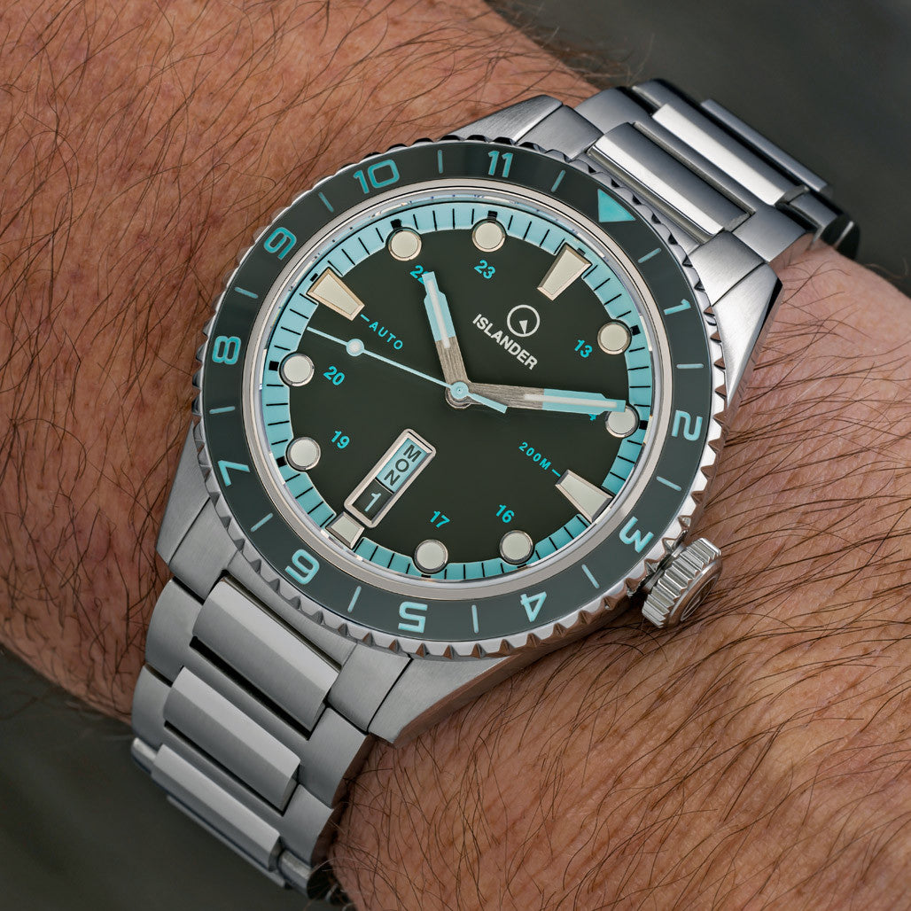 Islander Greenport 39mm Dive Watch with Stone Grey Dial #ISL-299