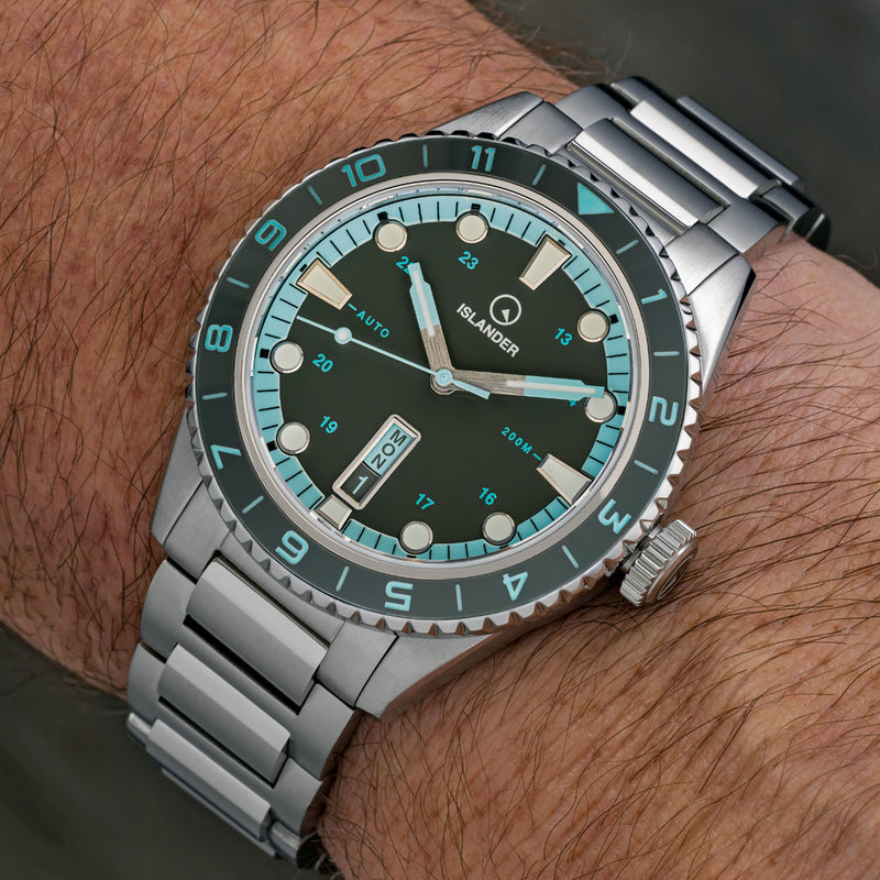 Islander Greenport 39mm Dive Watch with Stone Grey Dial #ISL-299