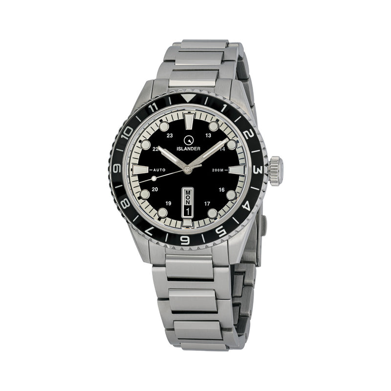 Islander Greenport 39mm Dive Watch with Black and White Dial #ISL-300