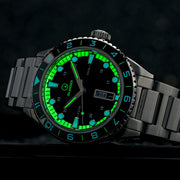 Islander Greenport 39mm Dive Watch with Black and White Dial #ISL-300