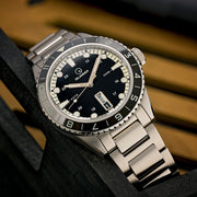 Islander Greenport 39mm Dive Watch with Black and White Dial #ISL-300