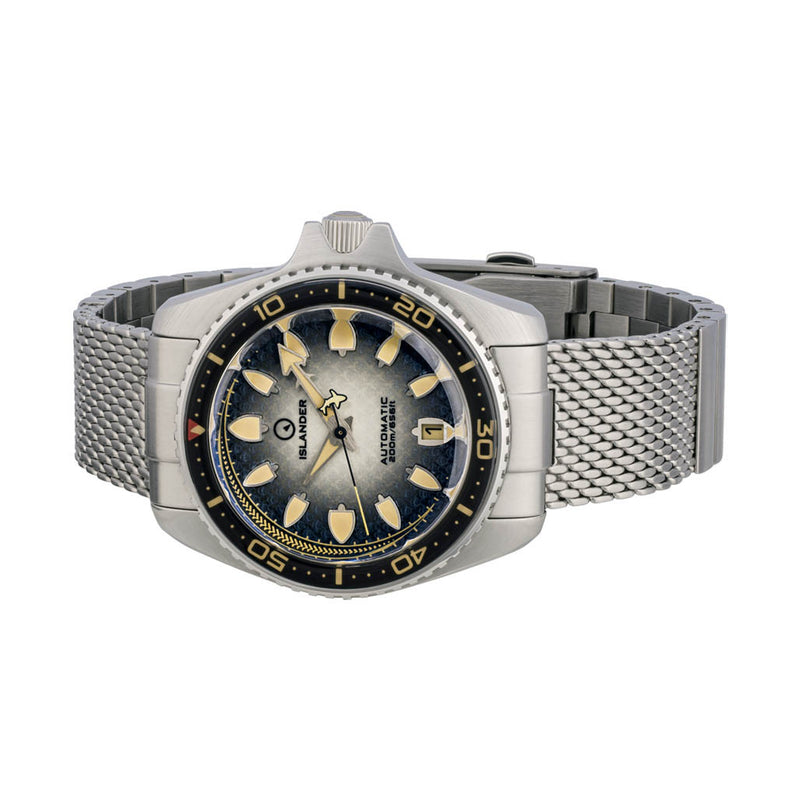 Islander Hudson "Harpoon Diver" 40mm Watch with Degrading Black Dial #ISL-302