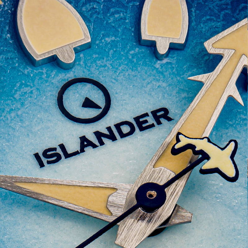 Islander Hudson "Harpoon Diver" 40mm Watch with Degrading Sea Blue Dial #ISL-303