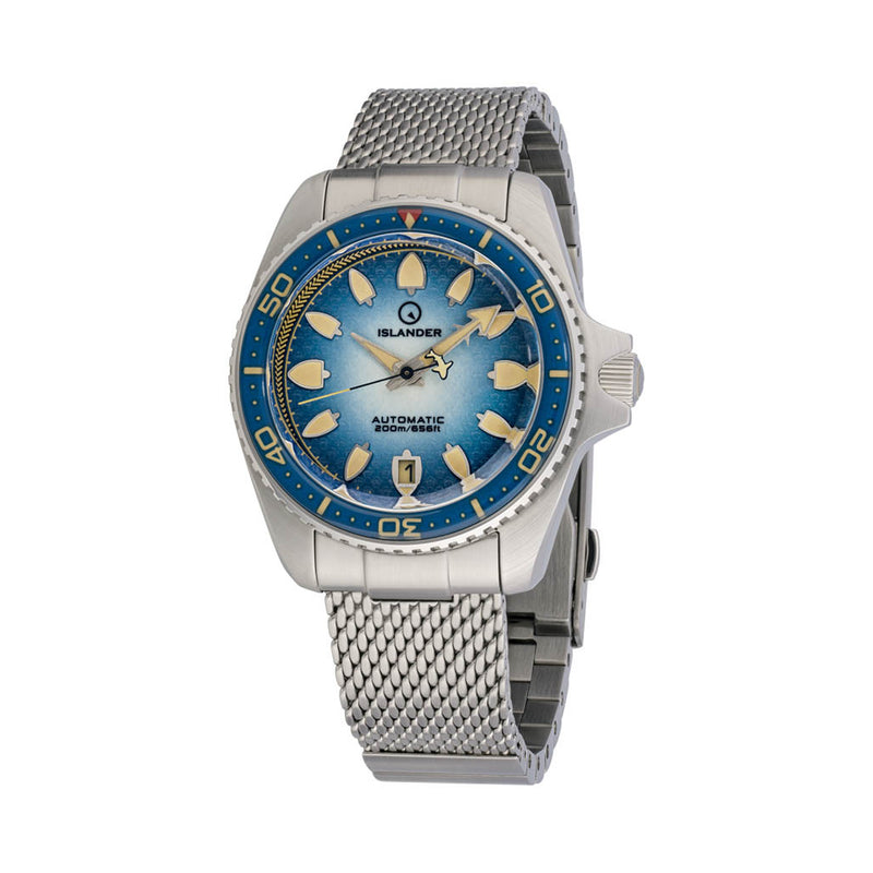 Islander Hudson "Harpoon Diver" 40mm Watch with Degrading Sea Blue Dial #ISL-303