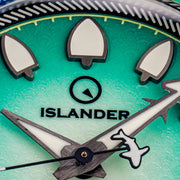 Islander Hudson "Harpoon Diver" 40mm Watch with Degrading Sea Green Dial #ISL-305