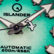 Islander Hudson "Harpoon Diver" 40mm Watch with Degrading Sea Green Dial #ISL-305