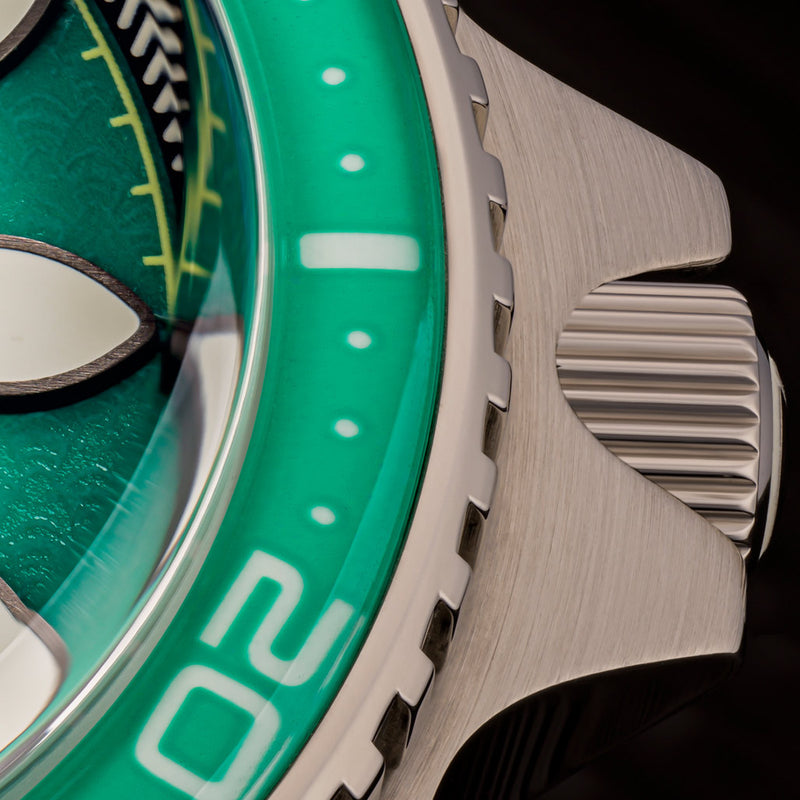Islander Hudson "Harpoon Diver" 40mm Watch with Degrading Sea Green Dial #ISL-305