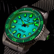 Islander Hudson "Harpoon Diver" 40mm Watch with Degrading Sea Green Dial #ISL-305