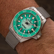 Islander Hudson "Harpoon Diver" 40mm Watch with Degrading Sea Green Dial #ISL-305