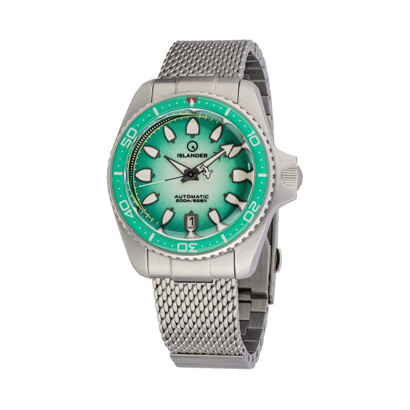 Islander Hudson "Harpoon Diver" 40mm Watch with Degrading Sea Green Dial #ISL-305