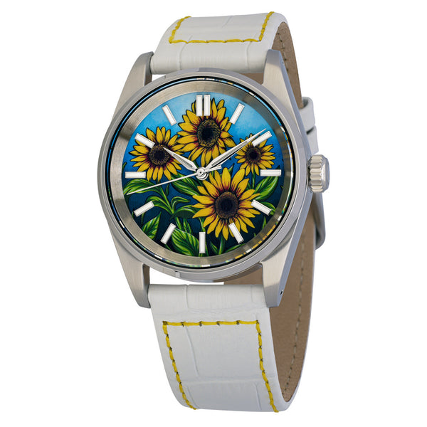 Islander Manhasset 36mm Automatic Watch with Sunflower Dial #ISL-306