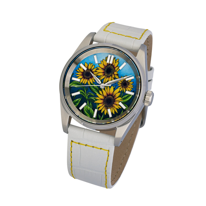 Islander Manhasset 36mm Automatic Watch with Sunflower Dial #ISL-306