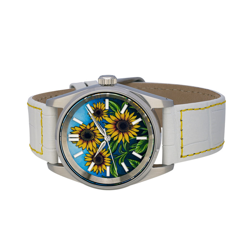 Islander Manhasset 36mm Automatic Watch with Sunflower Dial #ISL-306