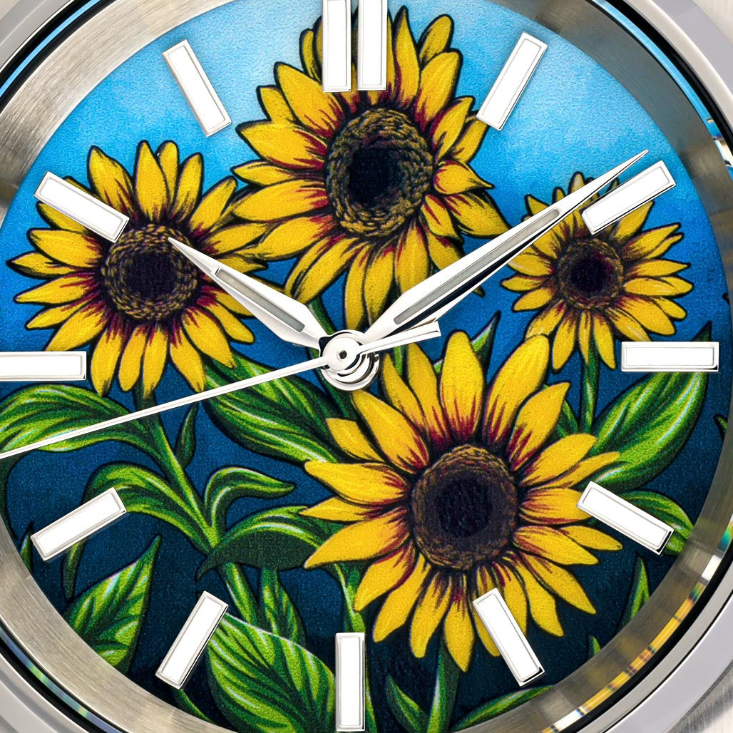 Islander Manhasset 36mm Automatic Watch with Sunflower Dial #ISL