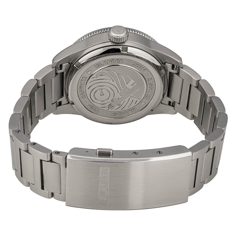 Islander Bayport Automatic Dive Watch with Maroon Wave Dial #ISL-310