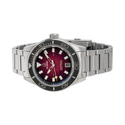 Islander Bayport Automatic Dive Watch with Maroon Wave Dial #ISL-310