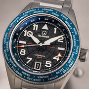 Islander Calabro GMT World Time Automatic Watch with Anthracite Dial #ISL-316