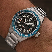 Islander Calabro GMT World Time Automatic Watch with Anthracite Dial #ISL-316
