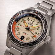 Islander Calabro GMT World Time Automatic Watch with Silver Dial #ISL-317