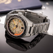 Islander Calabro GMT World Time Automatic Watch with Silver Dial #ISL-317