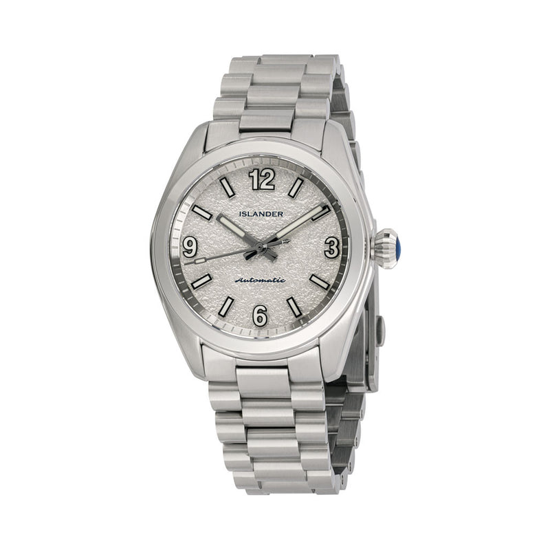 Islander Brookville Calligraphy Edition Watch with Silver Parchment Dial #ISL-319
