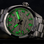 Islander Brookville Calligraphy Edition Watch with Silver Parchment Dial #ISL-319