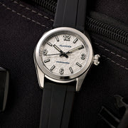 Islander Brookville Calligraphy Edition Watch with Silver Parchment Dial #ISL-319