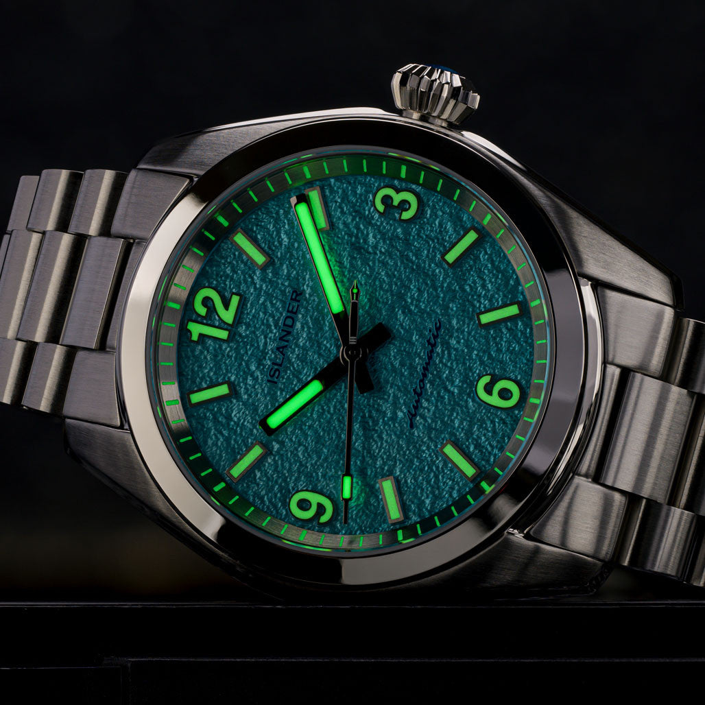Islander Brookville Calligraphy Edition Watch with Blue Parchment