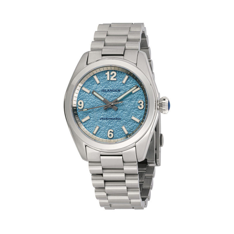 Islander Brookville Calligraphy Edition Watch with Blue Parchment Dial #ISL-320
