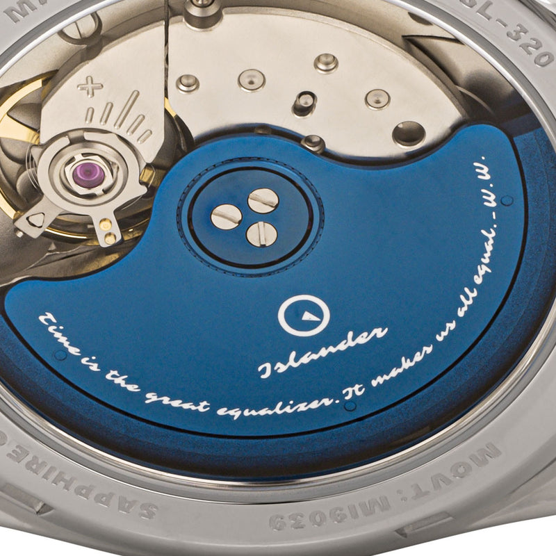 Islander Brookville Calligraphy Edition Watch with Lavender Parchment Dial #ISL-321