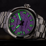 Islander Brookville Calligraphy Edition Watch with Lavender Parchment Dial #ISL-321