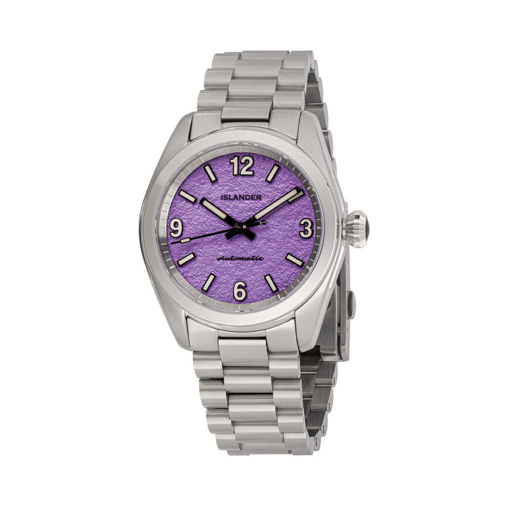 Islander Brookville Calligraphy Edition Watch with Lavender