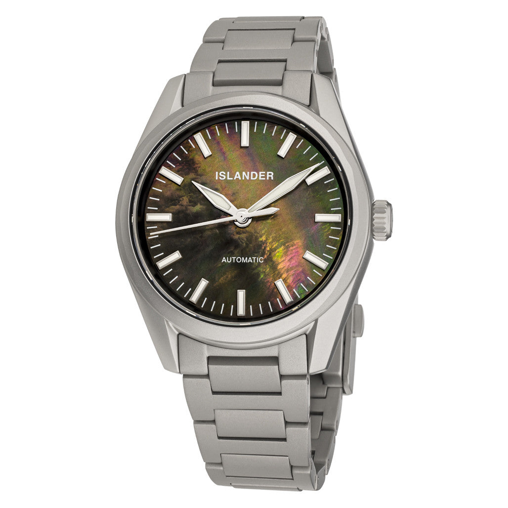 Y*K様 アイランダーウォッチ限定版 Islander Thunderbolt Pilot Watch with Black Mother of Pearl Dial