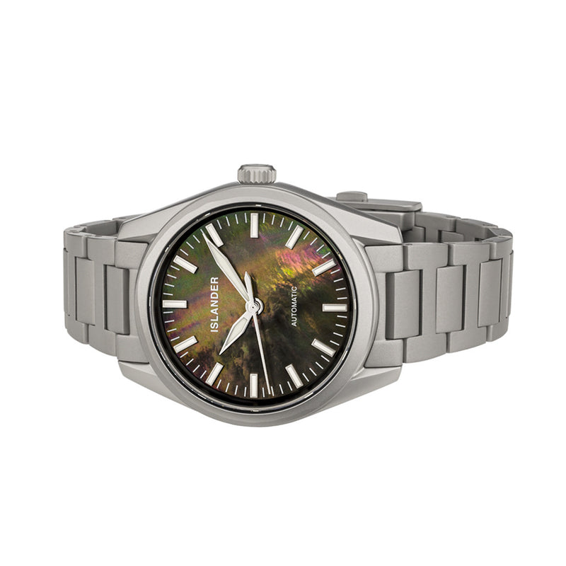 Islander Thunderbolt Pilot Watch with Black Mother of Pearl Dial #ISL-322