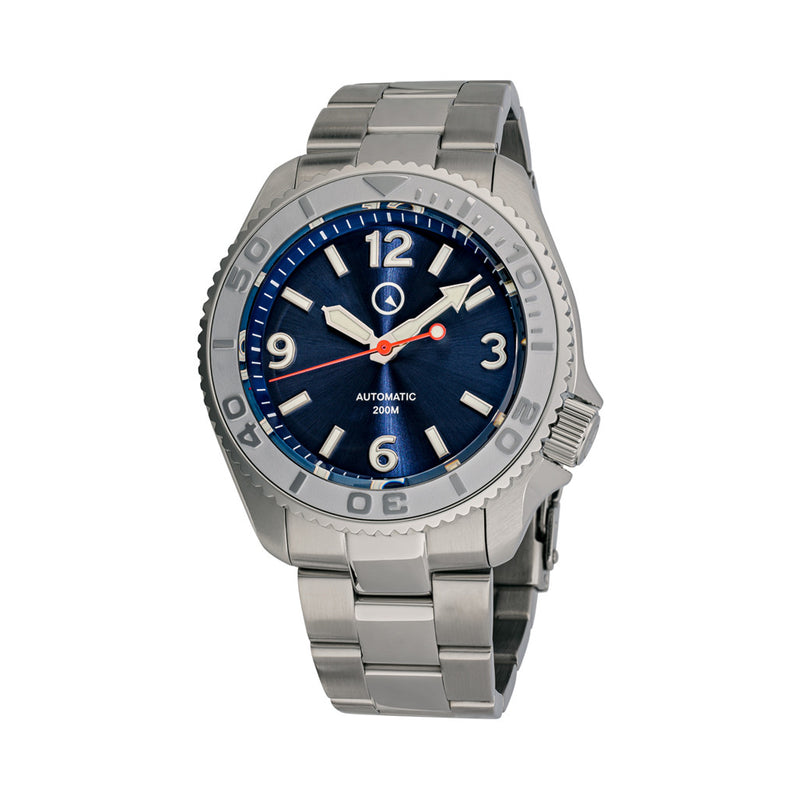 Islander Red October V2 Dive Watch with Radiant Blue Dial #ISL-323