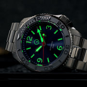 Islander Red October V2 Dive Watch with Radiant Blue Dial #ISL-323