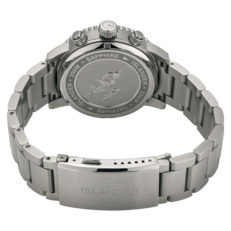 Islander Calverton Flight Chronograph Alarm Watch with White Dial #ISL-324