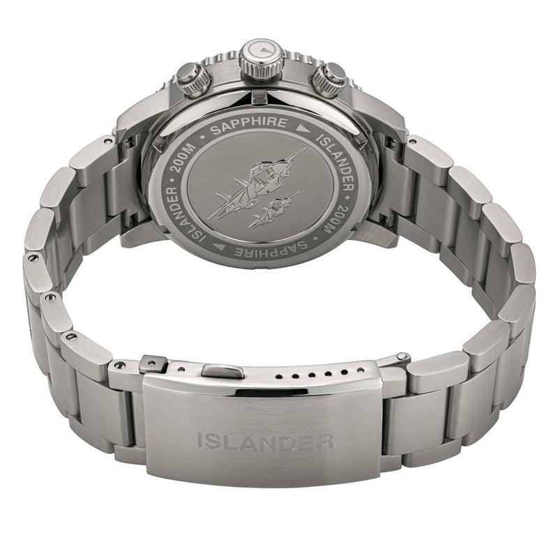 Islander Calverton Flight Chronograph Alarm Watch with Grey Dial #ISL-325