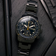 Islander Calverton Flight Chronograph Alarm Watch in IP Black #ISL-326