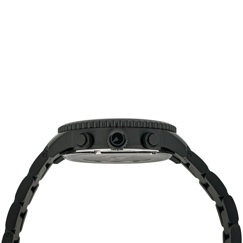 Islander Calverton Flight Chronograph Alarm Watch in IP Black #ISL-326