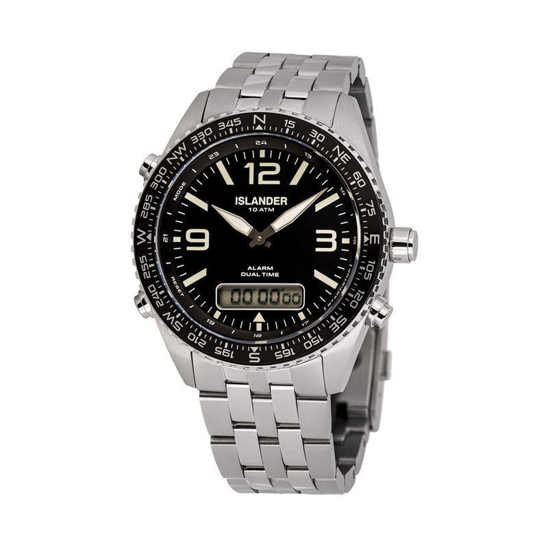Islander Rocky Point Analog-Digital Watch with Black Dial #ISL-327